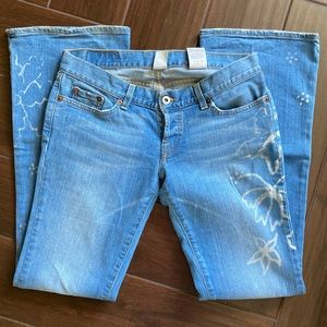 Lucky Brand Dungarees Lil Maggie Bleached Floral